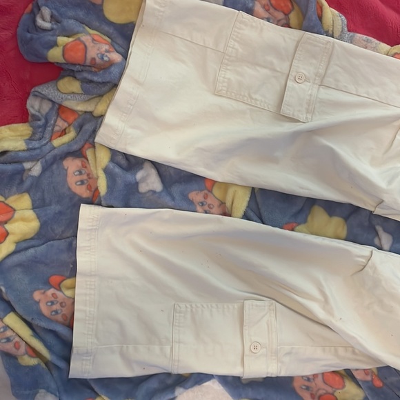 Cream baggy cargo pants - Picture 3 of 4